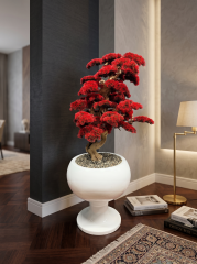 KADEH KIRMIZI LÜX BONSAİ